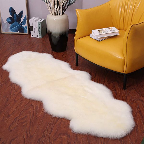 Luxurious Soft Faux Sheepskin Fur Rug - Image 9